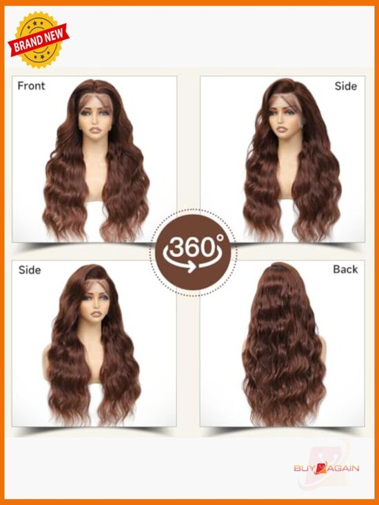 13x4 Body Wave Lace Front Wig 200 Density Human Hair Pre Plucked main image 3